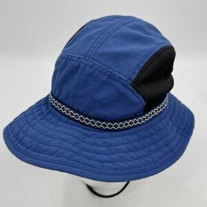 REI Kids Bucket Hat Blue Black Compass Embroidered One Size Sun Protection